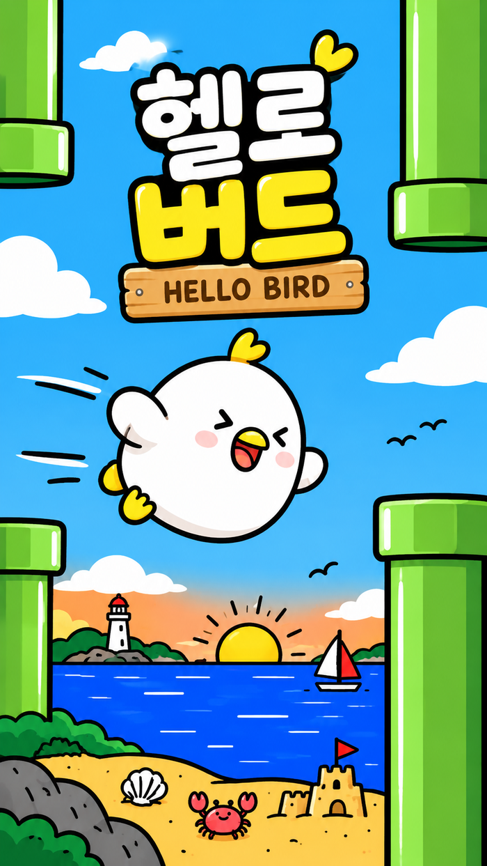 헬로버드 시작 화면